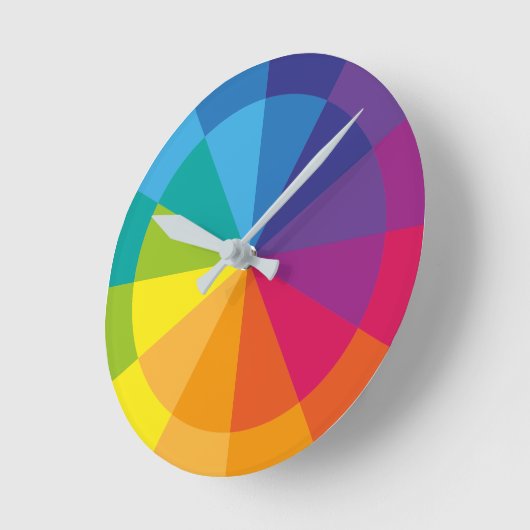 Rainbow Pure Runde Wanduhr (Winkel)