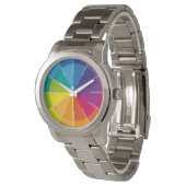 Rainbow Puristisch und klar Armbanduhr (Schrägansicht)