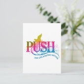 Rainbow PUSH Postkarte (Stehend Vorderseite)