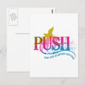 Rainbow PUSH Postkarte (Vorne/Hinten)
