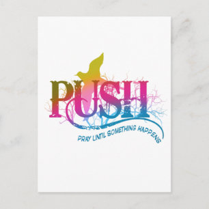 Rainbow PUSH Postkarte
