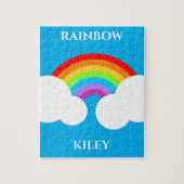 Rainbow Puzzle mit Kindernamen. (Vertikal)