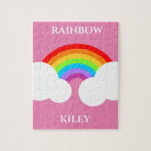 Rainbow Puzzle mit Kindernamen. (Vertikal)