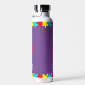 Rainbow Puzzle Wasser Flasche für Autismus Bewusst (Rechts)