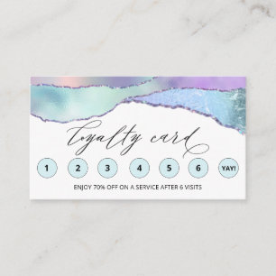 *~* Rainbow QR LOGO Rewards Danke Loyalty Card Treuekarte