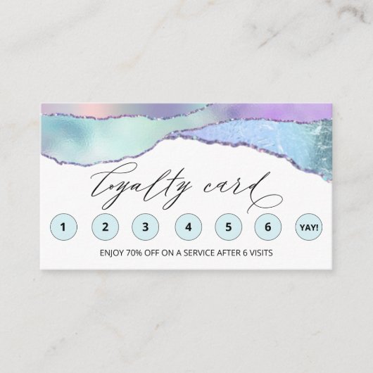 *~* Rainbow QR LOGO Rewards Danke Loyalty Card Treuekarte (Vorderseite)