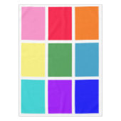 Rainbow-Quadrate auf Weiß Tischdecke (Vorderseite)