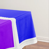 Rainbow-Quadrate auf Weiß Tischdecke (Beispiel)