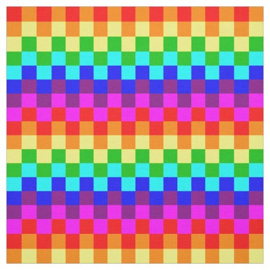 Rainbow-Quadrate Stoff (Muster)