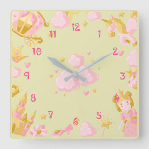 Rainbow  quadratische wanduhr