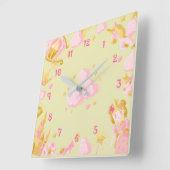 Rainbow  quadratische wanduhr (Winkel)