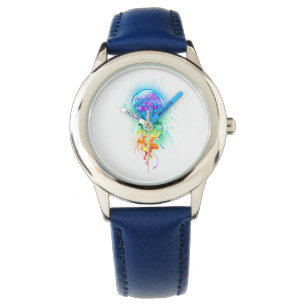 Rainbow-Qualle Armbanduhr