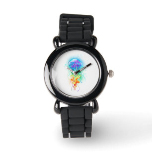 Rainbow-Qualle Armbanduhr