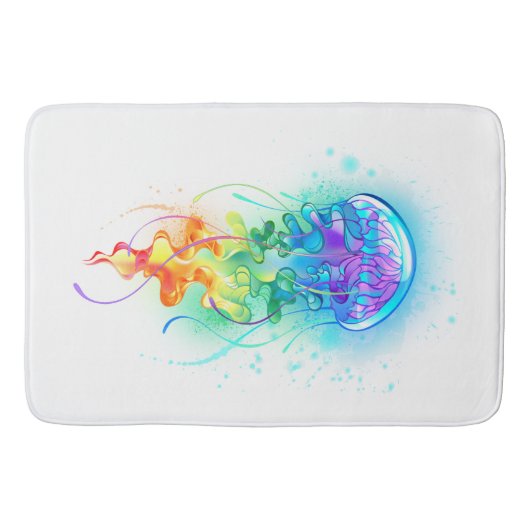Rainbow-Qualle Badematte (Vorderseite)