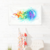 Rainbow-Qualle Banner (Insitu)