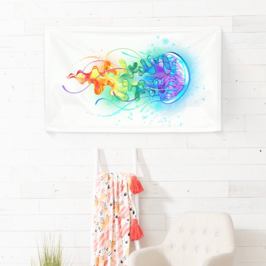 Rainbow-Qualle Banner (Insitu)