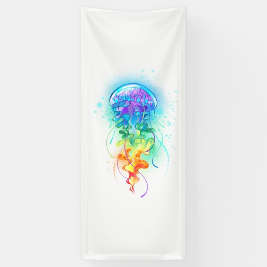 Rainbow-Qualle Banner (Vertikal)