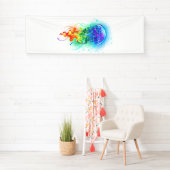 Rainbow-Qualle Banner (Insitu)