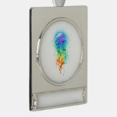 Rainbow-Qualle Banner-Ornament Silber (Rechts)