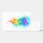 Rainbow-Qualle Case-Mate iPhone Hülle (Rückseite (Horizontal))