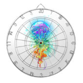 Rainbow-Qualle Dartscheibe (vorne)