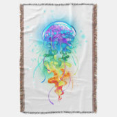 Rainbow-Qualle Decke (Vorderseite Vertikal)