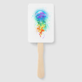 Rainbow-Qualle Fächer (Rückseite)