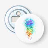 Rainbow-Qualle Flaschenöffner (Vorderseite)