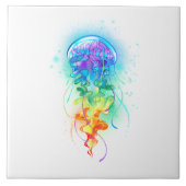 Rainbow-Qualle Fliese (Vorderseite)