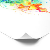 Rainbow-Qualle Fotodruck (Ecke)