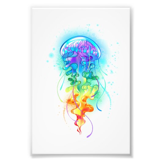 Rainbow-Qualle Fotodruck (Vorne)