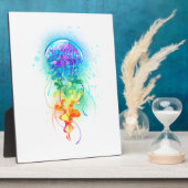 Rainbow-Qualle Fotoplatte (Seite)