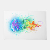 Rainbow-Qualle Fußmatte (Vorderseite)