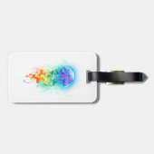 Rainbow-Qualle Gepäckanhänger (Rückseite horizontal)