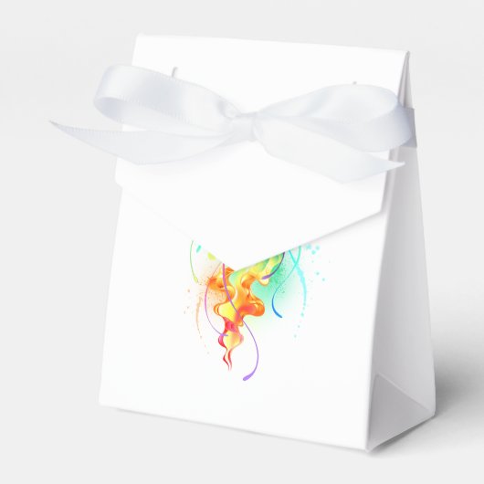 Rainbow-Qualle Geschenkschachtel (Vorderseite)