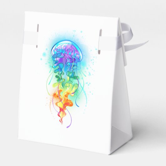 Rainbow-Qualle Geschenkschachtel (Rückseite)