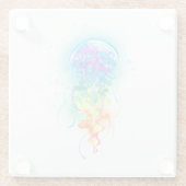 Rainbow-Qualle Glasuntersetzer (Rückseite)