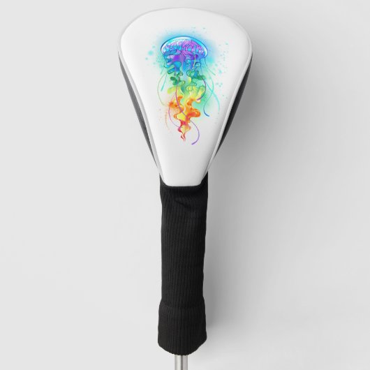Rainbow-Qualle Golf Headcover (Vorderseite)