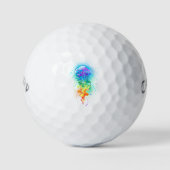 Rainbow-Qualle Golfball (Vorderseite)