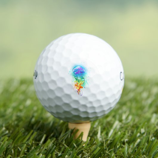 Rainbow-Qualle Golfball (Insitu T-Shirt)
