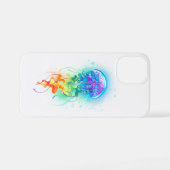 Rainbow-Qualle iPhone Hülle (Rückseite (Horizontal))