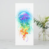 Rainbow-Qualle Karte (Stehend Vorderseite)