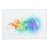 Rainbow-Qualle Kissenbezug (Vorderseite-Rechts)