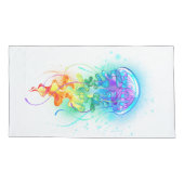 Rainbow-Qualle Kissenbezug (Rückseite)