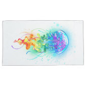 Rainbow-Qualle Kissenbezug (Vorderseite-Rechts)