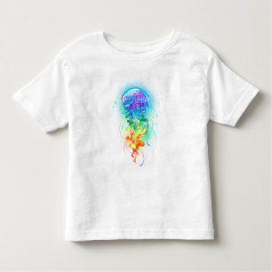 Rainbow-Qualle Kleinkind T-shirt