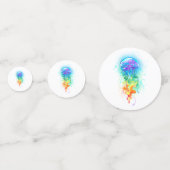 Rainbow-Qualle Konfetti (Vorderseiten)