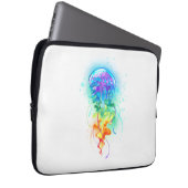 Rainbow-Qualle Laptopschutzhülle (Vorne Rechts)