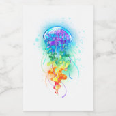 Rainbow-Qualle Lebensmitteletikett (Einzelnes Label)