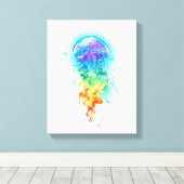 Rainbow-Qualle Leinwanddruck (Insitu (Holzboden))